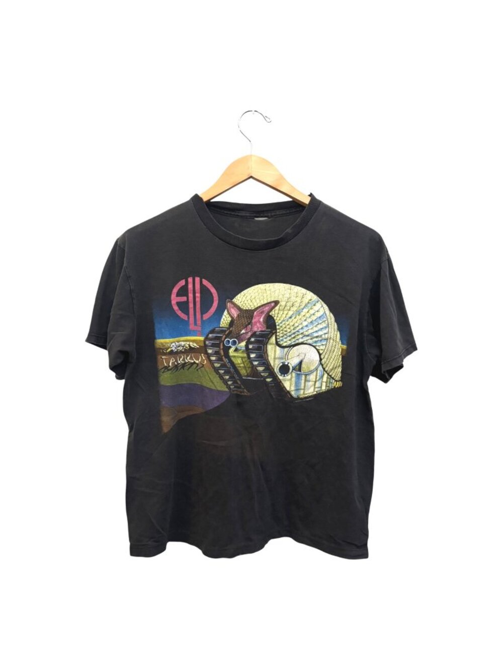 Vintage 97 Emerson Lake Palmer World Tour Band Tee L Double-Sided ELP Rock Y2K